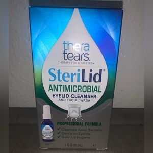 Thera tears Sterilid Antimicrobial Eyelid Cleanser and Facial Wash 2 oz NIB